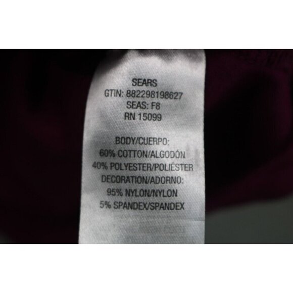 Laura Scott Lace Purple 3/4 Sleeves Top-Size Large - Picture 5 of 8